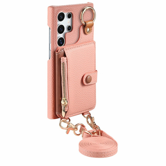 Θήκη για Samsung Galaxy S25 Ultra, GKK Leather, μαύρη