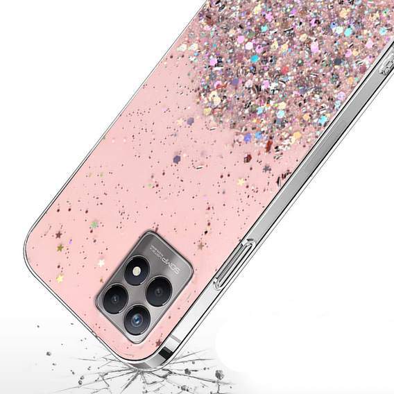 Θήκη για Realme 8i, Glittery, ροζ