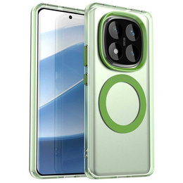 Θήκη για Xiaomi Redmi Note 14 Pro 5G / Poco X7 5G, Fusion Hybrid, για MagSafe, πράσινη