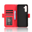 Θήκη με πτερύγιο για Samsung Galaxy A26, Card Slot, κόκκινη