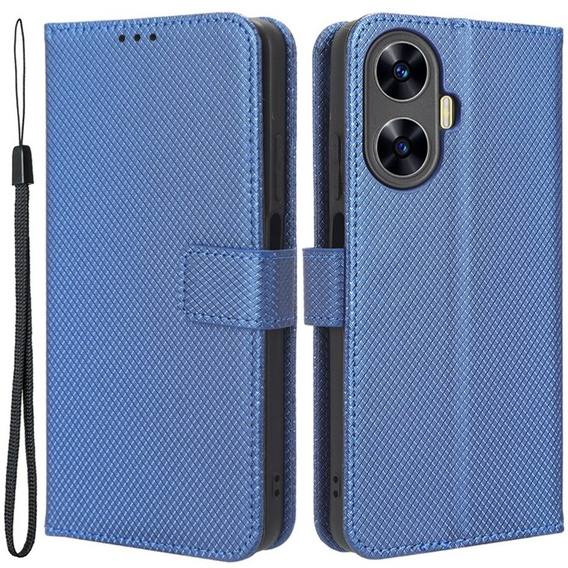 Θήκη με πτερύγιο για Realme C55, Wallet, Smart Magnet, μπλε