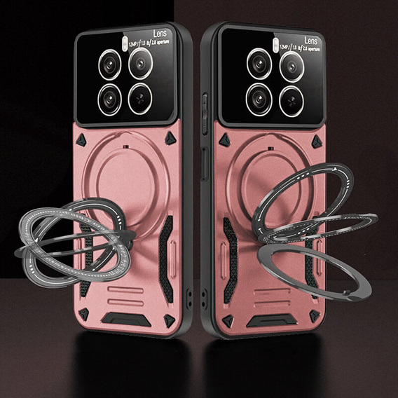Θωρακισμένη θήκη για Realme 12 Pro 5G / 12 Pro+ 5G, Magnetic Ring, ροζ