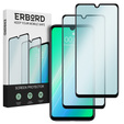 2x Μετριασμένο γυαλί για Xiaomi Redmi Note 7, ERBORD 3D πλήρης οθόνη