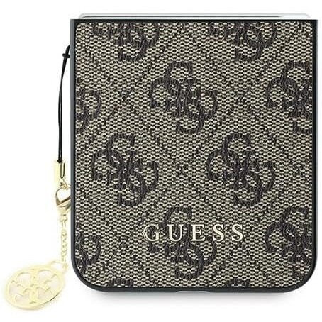 GUESS Θήκη για Samsung Galaxy Z Flip7 FE / Z Flip6, 4G Charms Collection Hardcase, καφέ