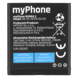 Μπαταρία για τηλέφωνο myPhone Rumba 2 800 mAh