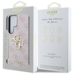 GUESS Θήκη για Samsung Galaxy S25 Ultra, 4G Big Metal Logo, ροζ