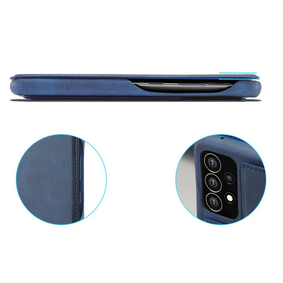 Θήκη με πτερύγιο για Samsung Galaxy A53 5G, LC.IMEEKE, μπλε