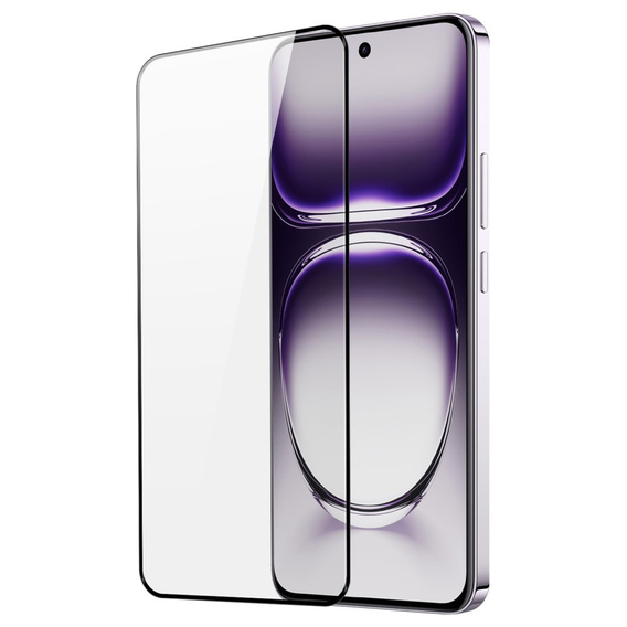 Μετριασμένο γυαλί για Oppo Reno 12 5G / 12 Pro 5G, Dux Ducis πλήρη οθόνη, μαύρο πλαίσιο