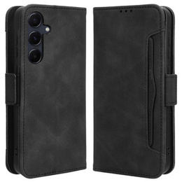 Θήκη με πτερύγιο για Samsung Galaxy A35 5G, Card Slot, μαύρη