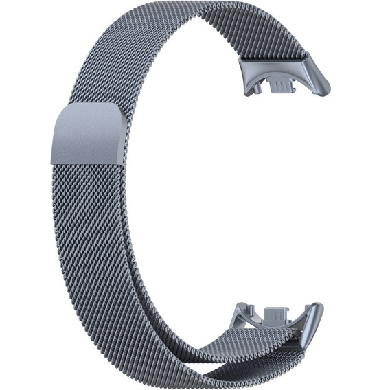 Βραχιόλι Μιλάνου με θήκη για Xiaomi Smart Band 10 / 9 / 8, γκρι