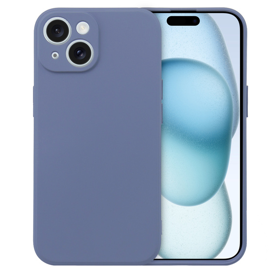 Θήκη για iPhone 15, Silicone Lite, λεβάντας
