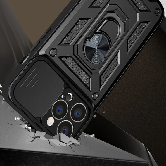 Θήκη για iPhone 14 Pro, CamShield Slide, μαύρο