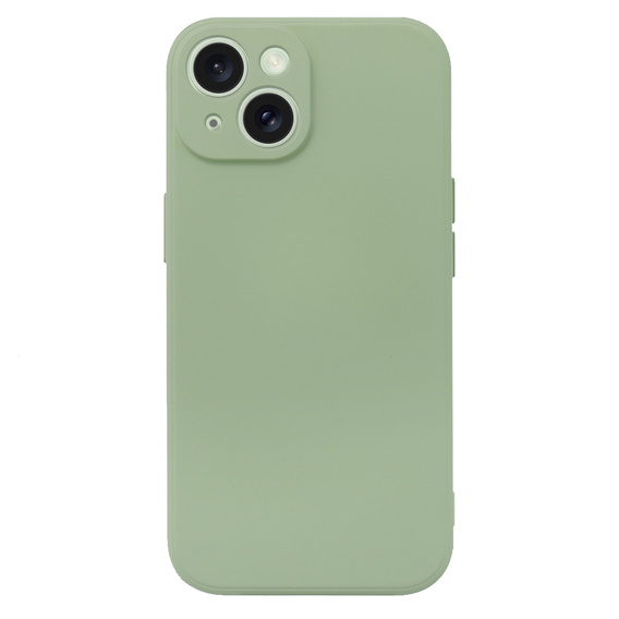 Θήκη για iPhone 15 Plus, Silicone Lite, πράσινη