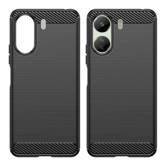 Θήκη για Xiaomi Redmi 13C / Poco C65, Carbon, μαύρη