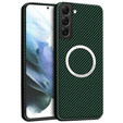 Θήκη για Samsung Galaxy S21, Magsafe Slim Carbon, πράσινη