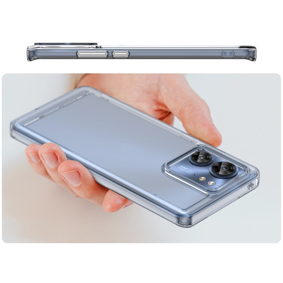 Θήκη για Motorola Edge 40, Fusion Hybrid, διαφανής