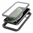 Θήκη για iPhone X/XS, Shockproof, με μεμβράνη, μαύρη