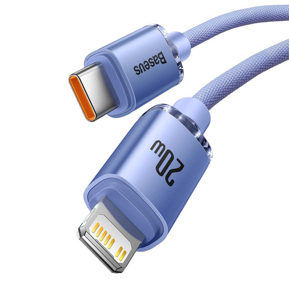 Baseus καλώδιο Crystal Shine USB-C – Lightning 2,0 m 20W για συσκευές Apple (Lightning)