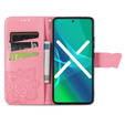 Θήκη με πτερύγιο για Motorola Edge 30, Butterfly, ροζ