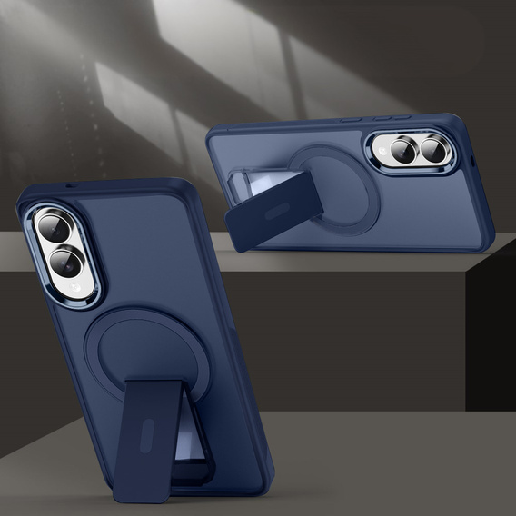 Θήκη για Samsung Galaxy S25 Edge, Kickstand Matt Case, για MagSafe, μπλε