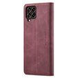 θήκη CASEME για Samsung Galaxy M33 5G, Leather Wallet Case, μπορντό