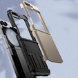 Θωρακισμένη θήκη για Samsung Galaxy Z Flip7 FE / Z Flip6, Armor Shockproof, χρυσή