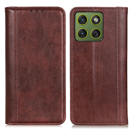 Θήκη με πτυσσόμενο καπάκι Split Leather για Motorola Edge 70