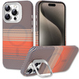 Θήκη για iPhone 15 Pro, Πλαίσιο Kickstand, για MagSafe, Sunset Grey