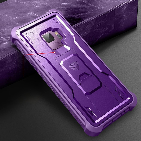 Θωρακισμένη θήκη για Samsung Galaxy S9, Dexnor Full Body, μωβ