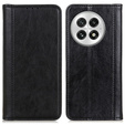 θήκη με πτερύγιο για OnePlus 13, Split Leather, μαύρη