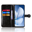 θήκη πτερύγιο για Realme Note 70T 4G, Wallet Rhombus, μαύρη