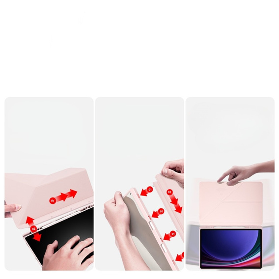 Θήκη για Samsung Galaxy Tab S10+ Plus, Dux Ducis MAGI, ροζ