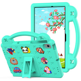 Παιδική θήκη για Samsung Tab A8 X200 / X205, Cute Patterns, με βάση, πράσινη