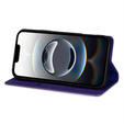 θήκη iPhone 16E, Card Slot Glittery, μωβ