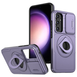 Θήκη για Samsung Galaxy S23 FE, Military Magnet, για MagSafe, μωβ