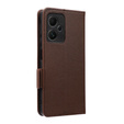 Θήκη με πτερύγιο για Xiaomi Redmi Note 12 5G / POCO X5 5G, Wallet Litchi Magnet, καφέ