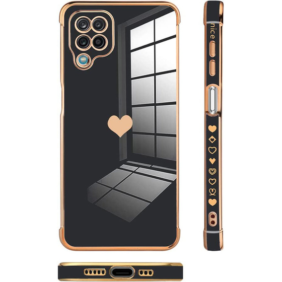 Θήκη για Samsung Galaxy A12 / M12 / A12 2021, Electro heart, μαύρη