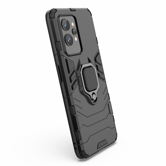 Θήκη για Realme GT2 Pro, Kickstand Ring, μαύρη