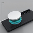 θήκη NILLKIN για Samsung Galaxy S25+ Plus, Frosted Shield, για MagSafe, μαύρη