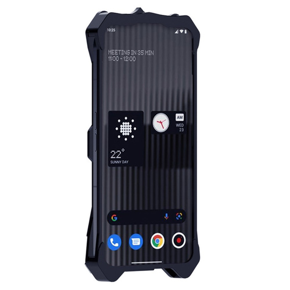 Θωρακισμένη θήκη για Nothing Phone 2, Aluminum Alloy, μαύρη