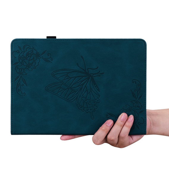 θήκη για το Lenovo Tab M11, Butterfly, σκούρο μπλε