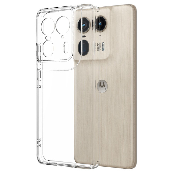 Θήκη για Motorola Edge 50 Ultra, Fusion Hybrid, διαφανής