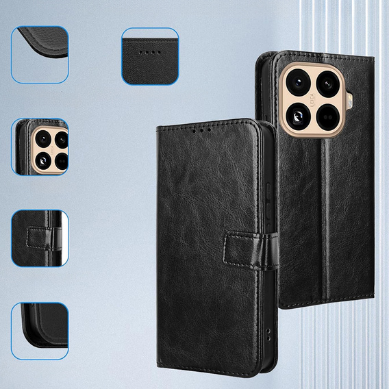 Crazy Horse θήκη πορτοφόλι πτερύγιο για Xiaomi 15T Pro