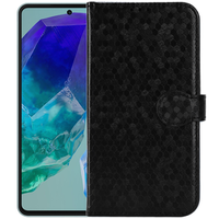 θήκη πτερύγιο για Samsung Galaxy M55 5G, Wallet Rhombus, μπλε