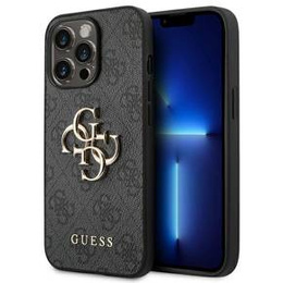 GUESS Θήκη για iPhone 14 Pro, 4G Big Metal Logo, γκρι