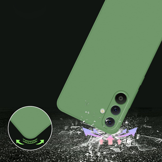 Θήκη για Samsung Galaxy A36 5G, Silicone Lite, πράσινη