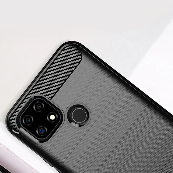 Θήκη για Realme C21, Carbon, μαύρη