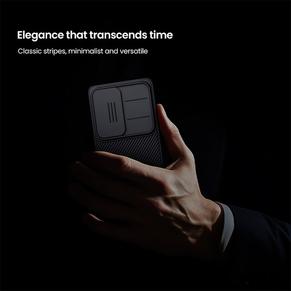 Θήκη NILLKIN Camshield Pro με προστατευτικό κάλυμμα κάμερας για Samsung Galaxy S26 Ultra, μαύρη