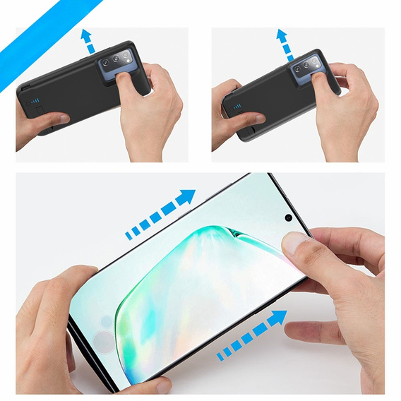 Θήκη μπαταρίας 5000mAh για Samsung Galaxy S20 FE, μαύρο