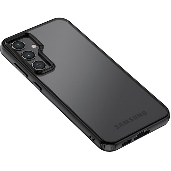 Θήκη για Samsung Galaxy S23 FE, Fusion Hybrid, διαφανής / μαύρη